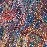 Aboriginal Artwork by Pauline Napangardi Gallagher, Mina Mina Jukurrpa, 76x61cm