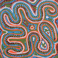 Aboriginal Artwork by Pauline Napangardi Gallagher, Mina Mina Jukurrpa, 30x30cm