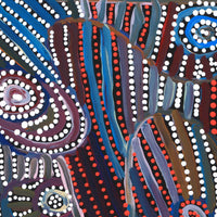 Aboriginal Artwork by Pauline Napangardi Gallagher, Mina Mina Jukurrpa, 30x30cm