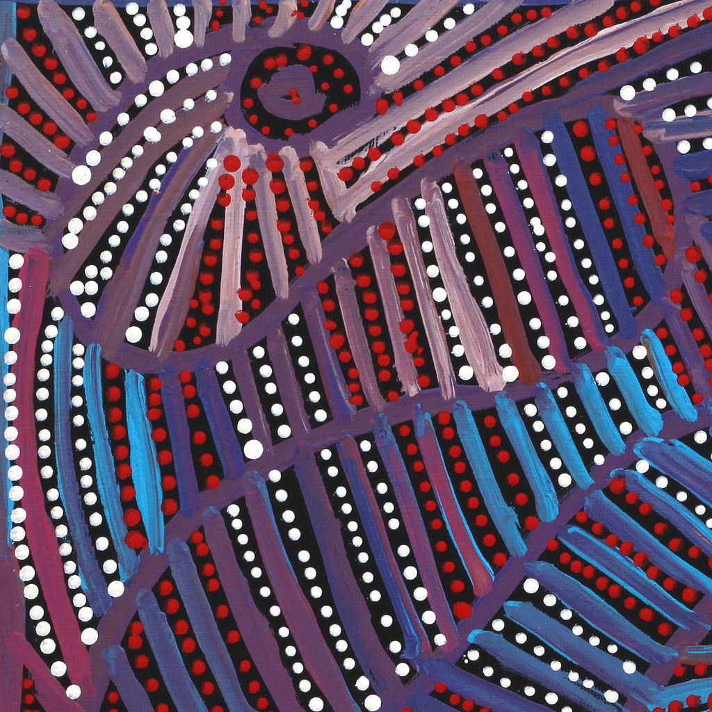 Aboriginal Artwork by Pauline Napangardi Gallagher, Mina Mina Jukurrpa, 30x30cm