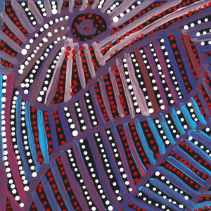 Aboriginal Artwork by Pauline Napangardi Gallagher, Mina Mina Jukurrpa, 30x30cm - ART ARK®
