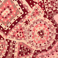 Aboriginal Artwork by Pauline Napangardi Gallagher, Mina Mina Jukurrpa, 30x30cm