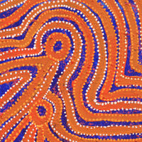 Aboriginal Artwork by Pauline Napangardi Gallagher, Mina Mina Jukurrpa, 30x30cm
