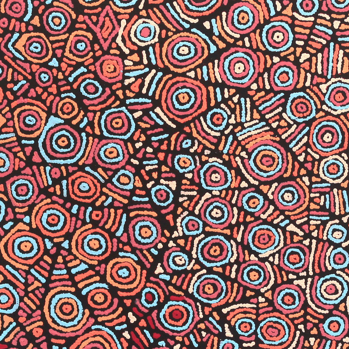 Aboriginal Artwork by Pauline Napangardi Gallagher, Mina Mina Jukurrpa, 122x76cm
