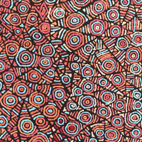 Aboriginal Artwork by Pauline Napangardi Gallagher, Mina Mina Jukurrpa, 122x76cm