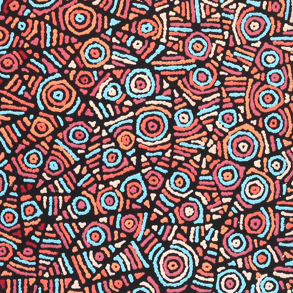 Aboriginal Artwork by Pauline Napangardi Gallagher, Mina Mina Jukurrpa, 122x76cm
