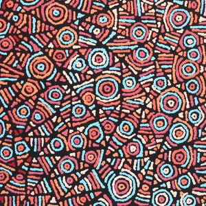 Aboriginal Art by Pauline Napangardi Gallagher, Mina Mina Jukurrpa, 122x76cm - ART ARK®