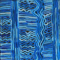 Aboriginal Artwork by Pauline Napangardi Gallagher, Mina Mina Jukurrpa, 46x46cm