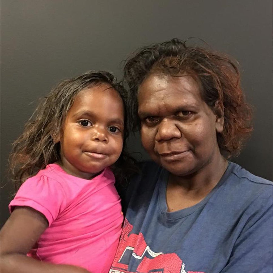 Aboriginal Artwork by Pauline Nampijinpa Singleton, Yankirri Jukurrpa (Emu Dreaming) - Ngarlikurlangu, 91x91cm