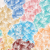 Aboriginal Artwork by Peggy Nampijinpa Brown, Warlukurlangu Jukurrpa (Fire country Dreaming), 50x40cm