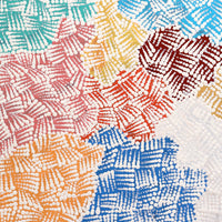 Aboriginal Artwork by Peggy Nampijinpa Brown, Warlukurlangu Jukurrpa (Fire country Dreaming), 50x40cm