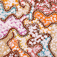 Aboriginal Artwork by Peggy Nampijinpa Brown, Warlukurlangu Jukurrpa (Fire country Dreaming), 61x30cm