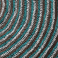 Aboriginal Artwork by Peggy Nampijinpa Brown, Warlukurlangu Jukurrpa (Fire country Dreaming), 76x61cm