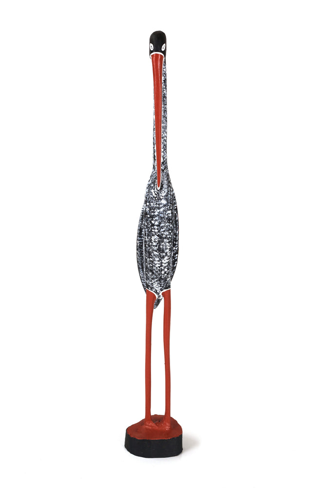 Aboriginal Artwork by Peter (Justin) Guyula Wuyulngurra, Gapuwiyak - Carved Heron Sculpture