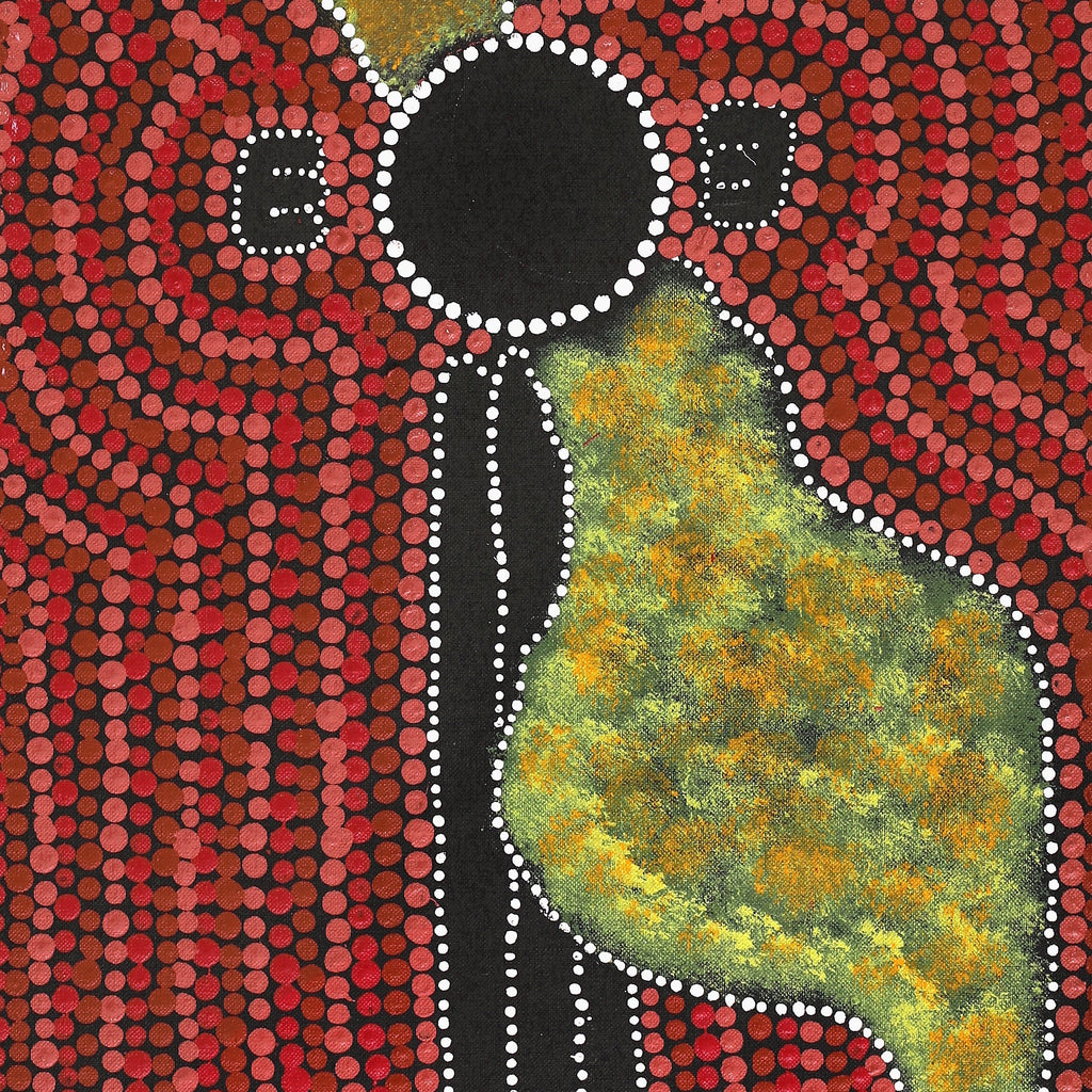 Aboriginal Artwork by Peterson Jakamarra Walker, Janganpa Jukurrpa (Brush-tail Possum Dreaming), 76x30cm - ART ARK®