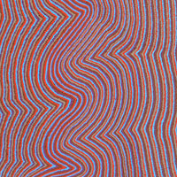 Aboriginal Artwork by Phyliss Napurrurla Williams, Ngapa Jukurrpa (Water Dreaming) - Pirlinyarnu, 107x76cm