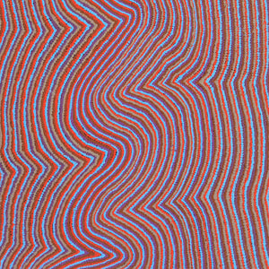 Aboriginal Artwork by Phyliss Napurrurla Williams, Ngapa Jukurrpa (Water Dreaming) - Pirlinyarnu, 107x76cm - ART ARK®