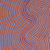 Aboriginal Artwork by Phyliss Napurrurla Williams, Ngapa Jukurrpa (Water Dreaming) - Pirlinyarnu, 107x76cm