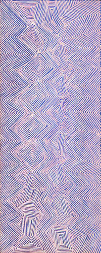 Aboriginal Artwork by Phyllis Donegan, Walka Wiru Ngura Wiru, 152x61cm