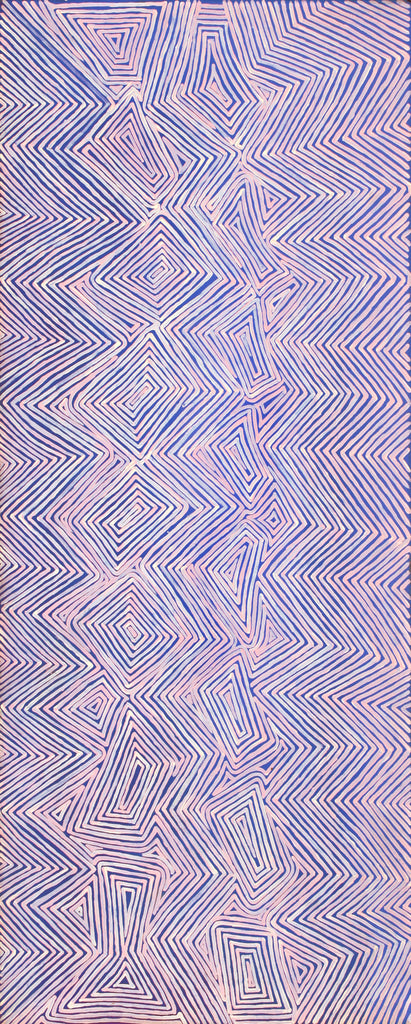 Aboriginal Artwork by Phyllis Donegan, Walka Wiru Ngura Wiru, 152x61cm