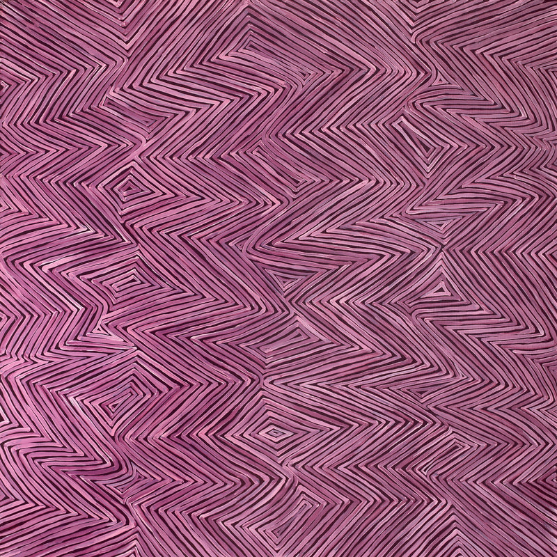 Aboriginal Artwork by Phyllis Donegan, Walka Wiru Ngura Wiru, 91x91cm