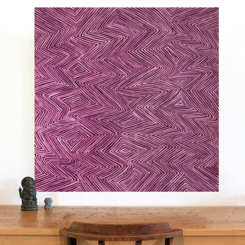 Aboriginal Artwork by Phyllis Donegan, Walka Wiru Ngura Wiru, 91x91cm