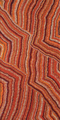 Aboriginal Artwork by Polly Anne Napangardi Dixon, Mina Mina Dreaming - Ngalyipi, 122x61cm