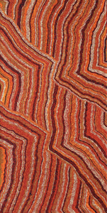 Aboriginal Artwork by Polly Anne Napangardi Dixon, Mina Mina Dreaming - Ngalyipi, 122x61cm - ART ARK®