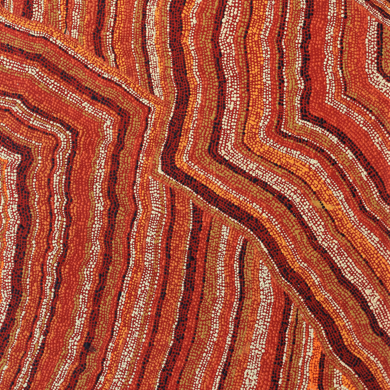 Aboriginal Artwork by Polly Anne Napangardi Dixon, Mina Mina Dreaming - Ngalyipi, 122x61cm