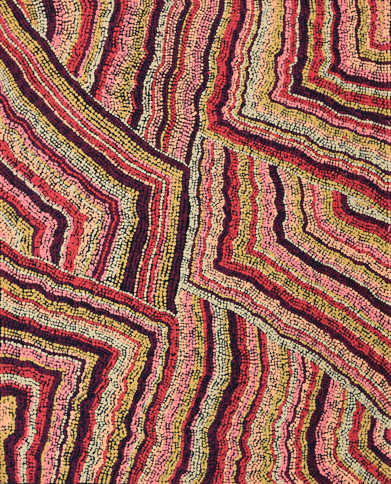 Aboriginal Artwork by Polly Anne Napangardi Dixon, Mina Mina Dreaming - Ngalyipi, 76x61cm