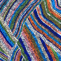 Aboriginal Artwork by Polly Anne Napangardi Dixon, Mina Mina Dreaming - Ngalyipi, 46x46cm