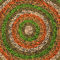 Aboriginal Artwork by Polly Anne Napangardi Dixon, Mina Mina Dreaming - Ngalyipi, 30x30cm