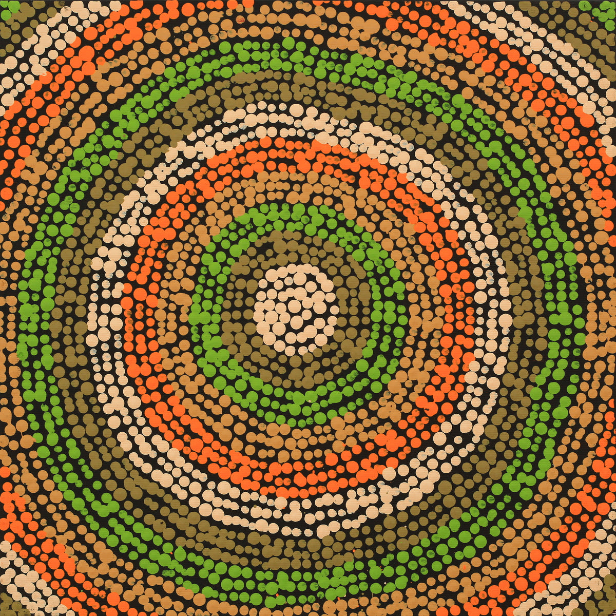 Aboriginal Art by Polly Anne Napangardi Dixon, Mina Mina Dreaming - Ngalyipi, 30x30cm - ART ARK®