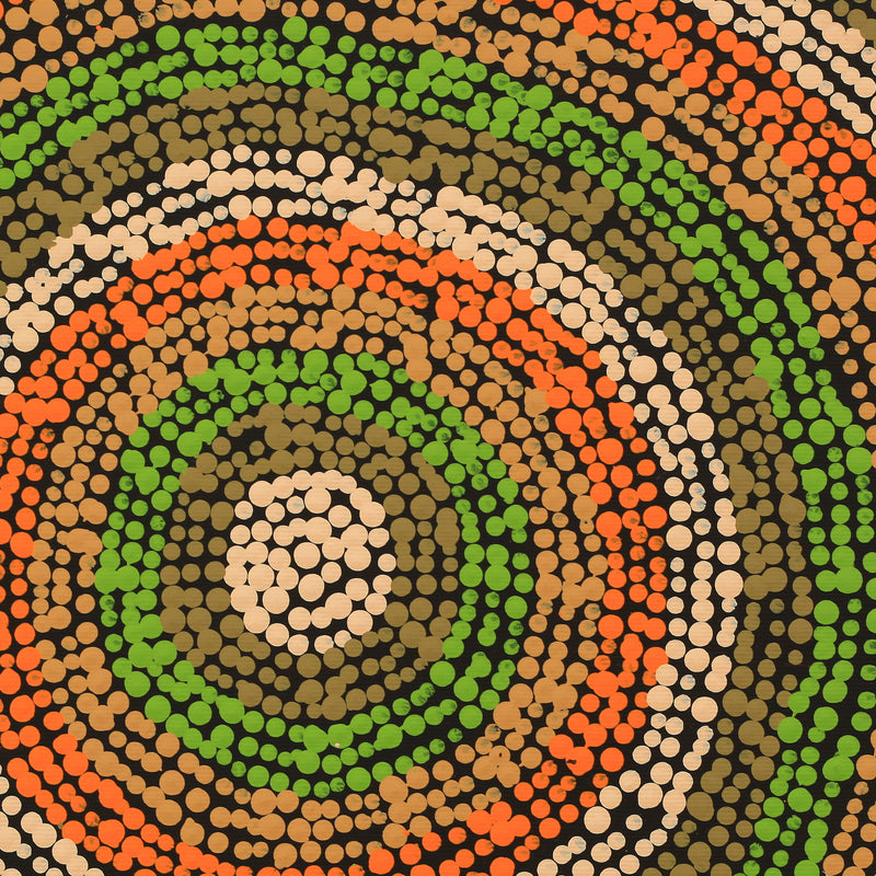 Aboriginal Artwork by Polly Anne Napangardi Dixon, Mina Mina Dreaming - Ngalyipi, 30x30cm