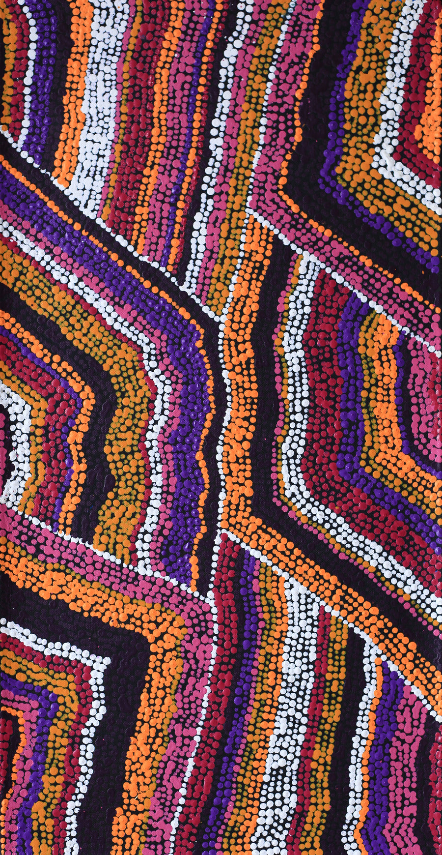 Aboriginal Artwork by Polly Anne Napangardi Dixon, Mina Mina Dreaming - Ngalyipi, 61x30cm