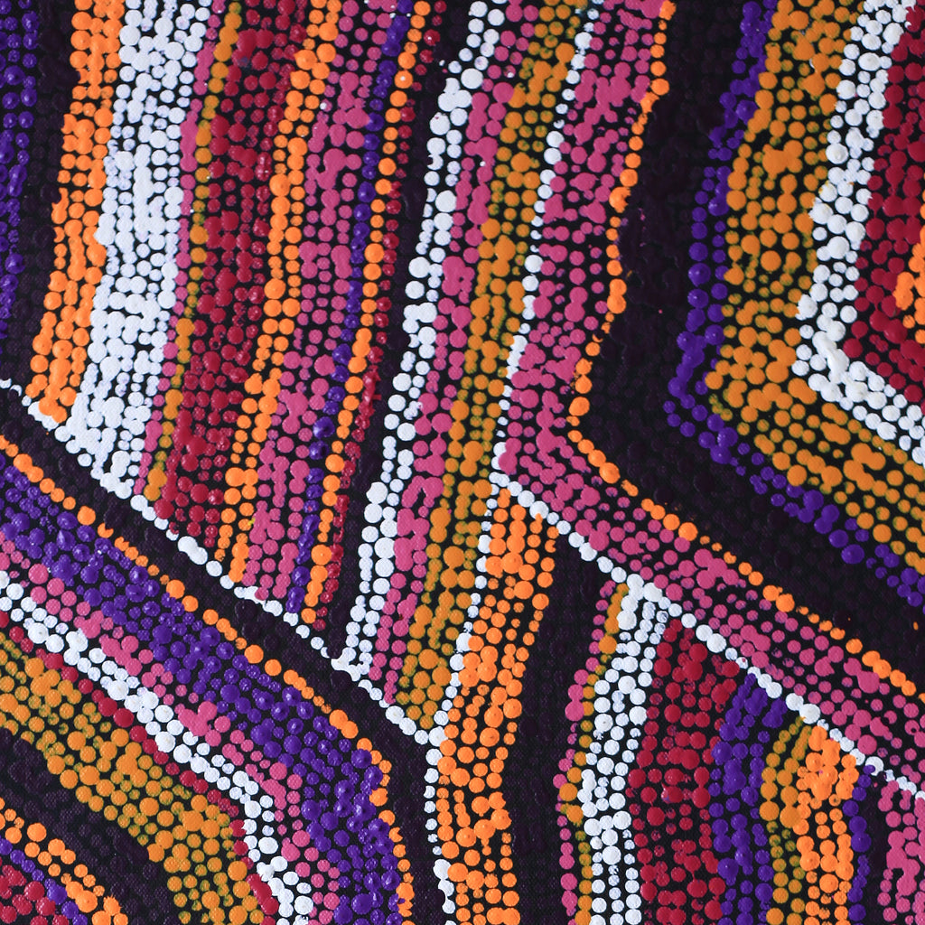 Aboriginal Artwork by Polly Anne Napangardi Dixon, Mina Mina Dreaming - Ngalyipi, 61x30cm