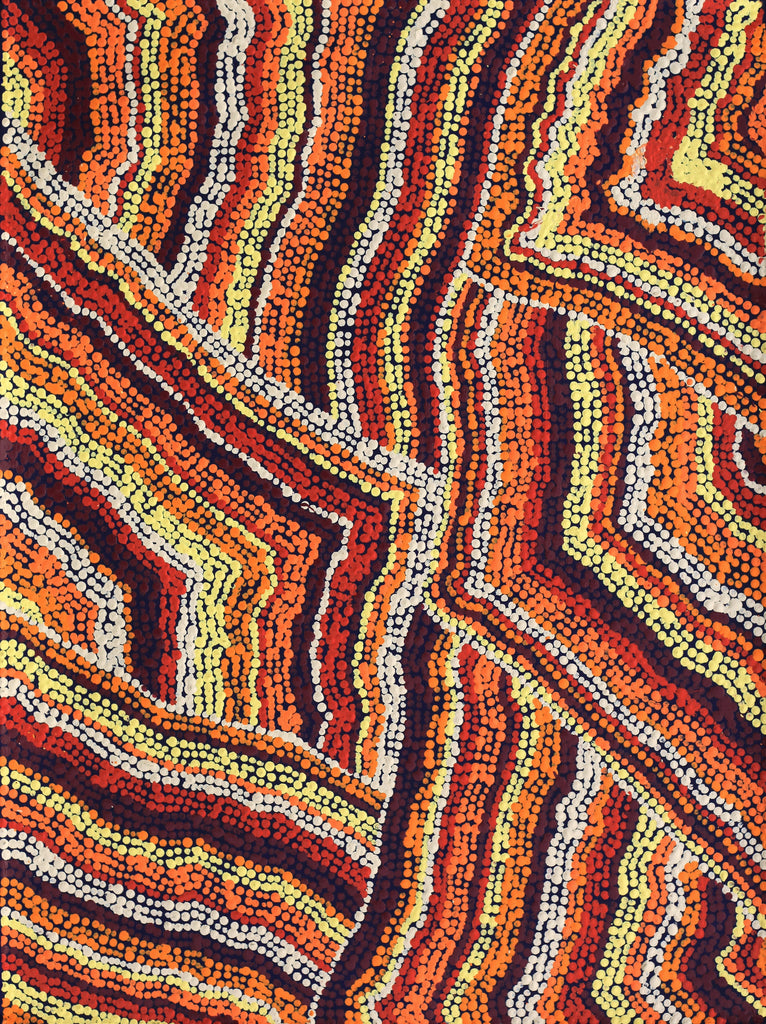 Aboriginal Artwork by Polly Anne Napangardi Dixon, Mina Mina Dreaming - Ngalyipi, 61x46cm