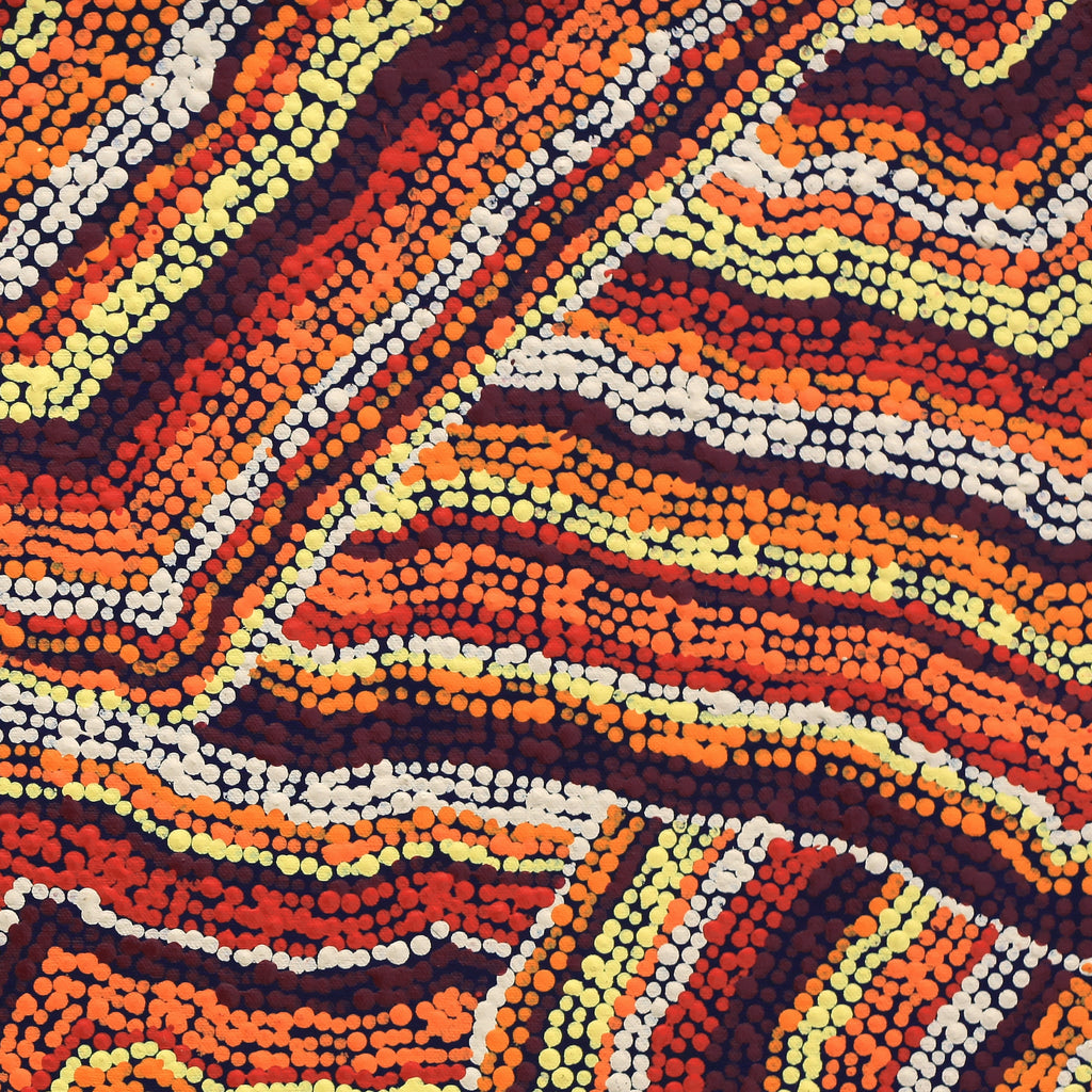 Aboriginal Artwork by Polly Anne Napangardi Dixon, Mina Mina Dreaming - Ngalyipi, 61x46cm