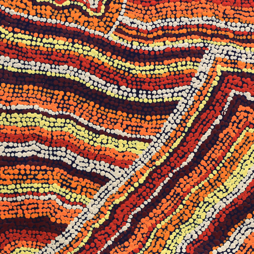 Aboriginal Artwork by Polly Anne Napangardi Dixon, Mina Mina Dreaming - Ngalyipi, 61x46cm