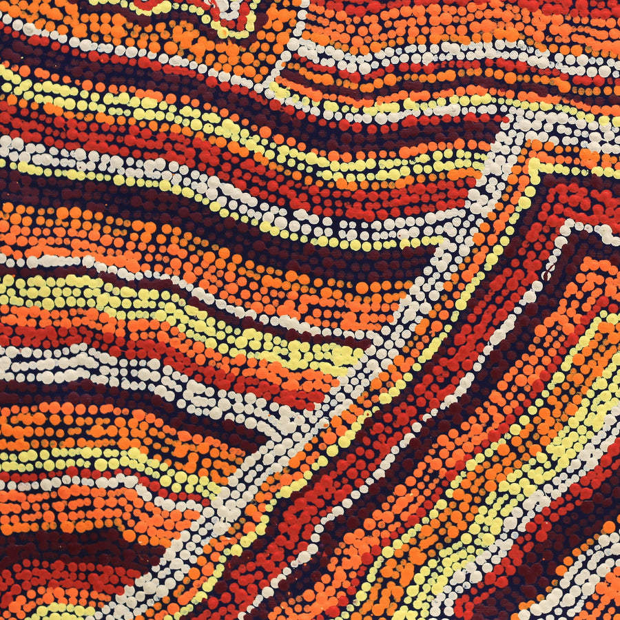 Aboriginal Artwork by Polly Anne Napangardi Dixon, Mina Mina Dreaming - Ngalyipi, 61x46cm