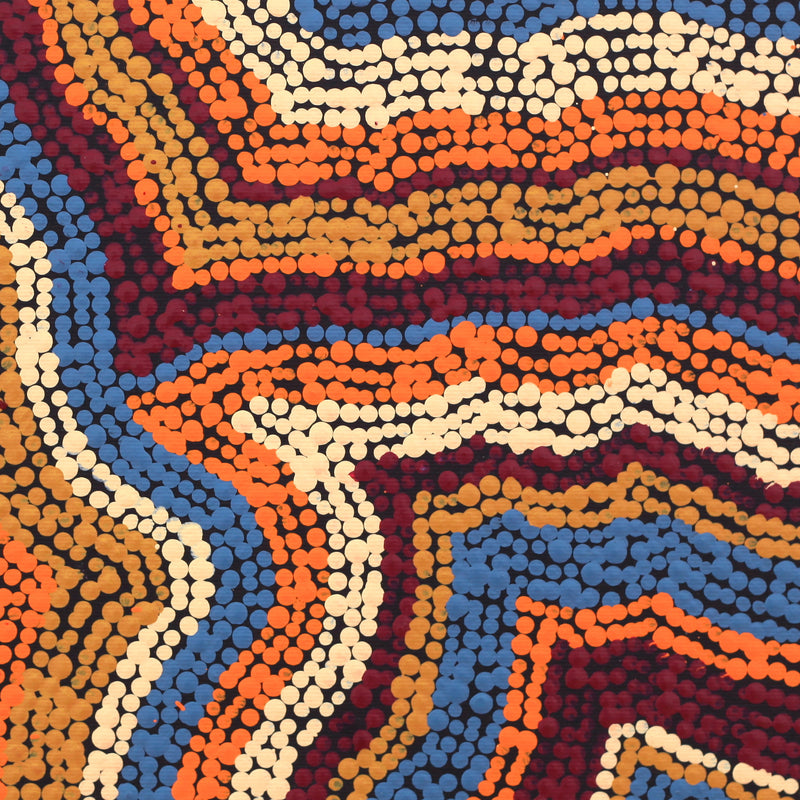 Aboriginal Artwork by Polly Anne Napangardi Dixon, Mina Mina Dreaming - Ngalyipi, 30x30cm