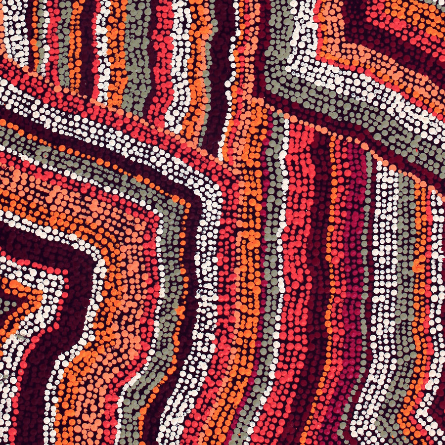 Aboriginal Artwork by Polly Anne Napangardi Dixon, Mina Mina Dreaming - Ngalyipi, 76x46cm