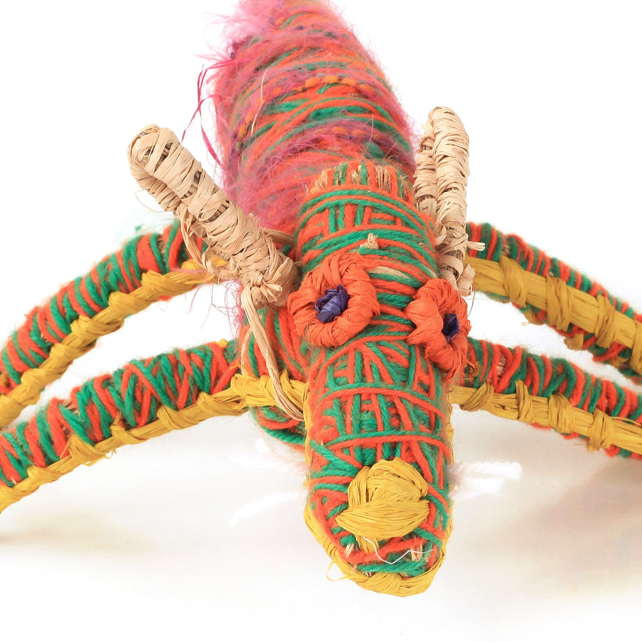 Aboriginal Artwork by Priscilla McLean - Tjanpi Papa (dog) Sculpture