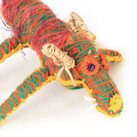Aboriginal Artwork by Priscilla McLean - Tjanpi Papa (dog) Sculpture