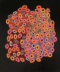 Aboriginal Artwork by Priscilla Nangala Robertson, Ngapa Jukurrpa (Water Dreaming) - Puyurru, 91x76cm