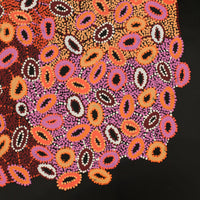 Aboriginal Artwork by Priscilla Nangala Robertson, Ngapa Jukurrpa (Water Dreaming) - Puyurru, 91x76cm
