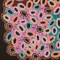 Aboriginal Artwork by Priscilla Nangala Robertson, Ngapa Jukurrpa (Water Dreaming) - Puyurru, 91x76cm