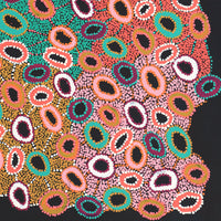 Aboriginal Artwork by Priscilla Nangala Robertson, Ngapa Jukurrpa (Water Dreaming) - Puyurru, 76x61cm