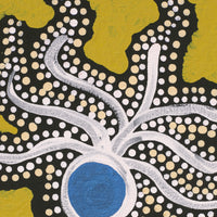 Aboriginal Artwork by Prudence Andy, Seven Sisters, 105x45cm