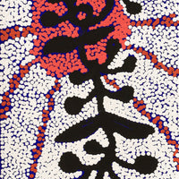 Aboriginal Artwork by Queenie Nungarrayi Stewart, Mukaki Jukurrpa (Wild Plum Dreaming), 122x30cm